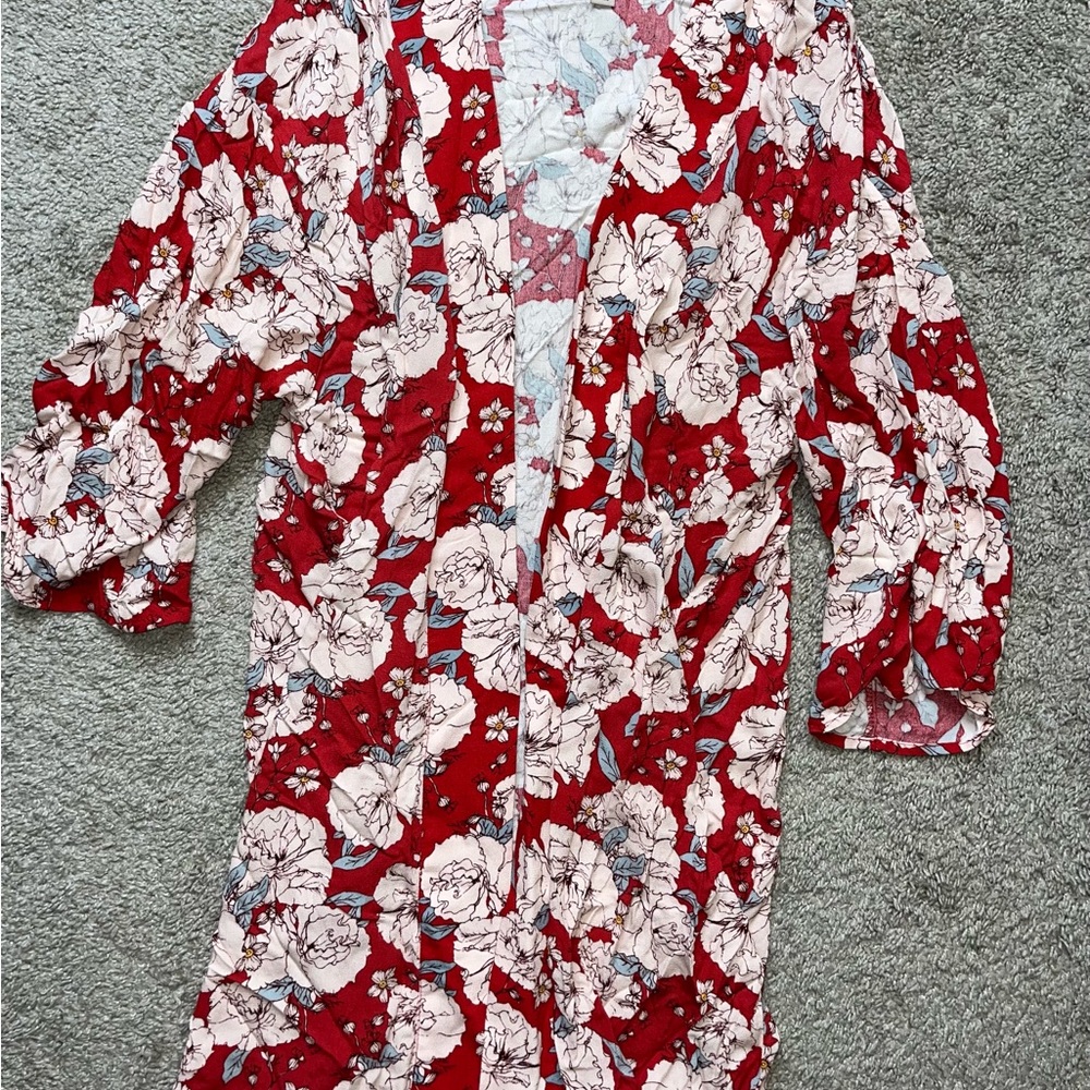 Knox rose floral kimono